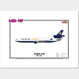 McDonnell Douglas MD-11F - VARIG LOG (Art Print) Posters and Art